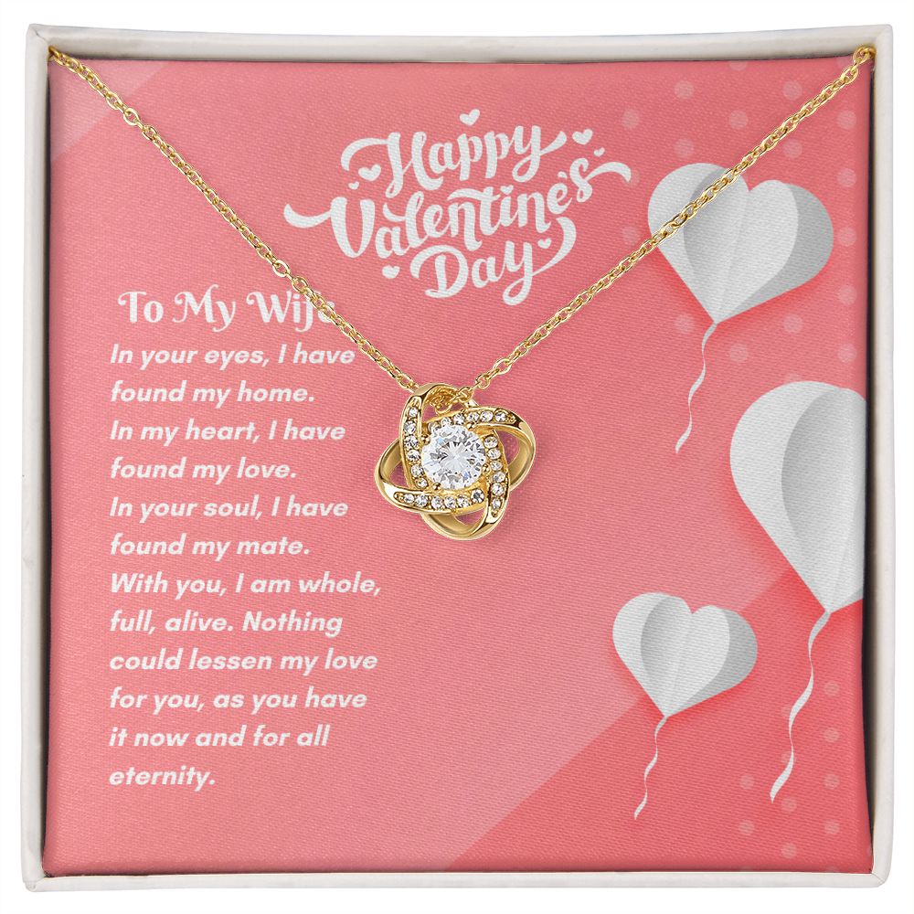 Happy Valentine's Day | Completely Alive with You - Love Knot Necklace