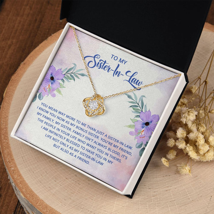 To My Sister-In-Law | Embracing a Bonus Sister's Love - Love Knot Necklace