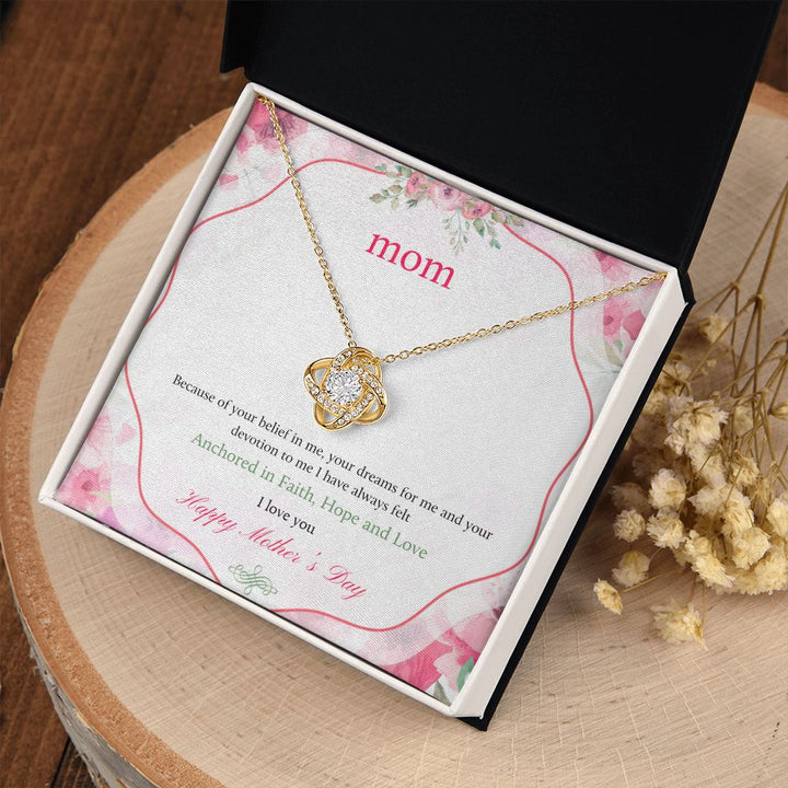 Happy Mother's Day | Anchored in Faith, Hope and Love - Love Knot Necklace