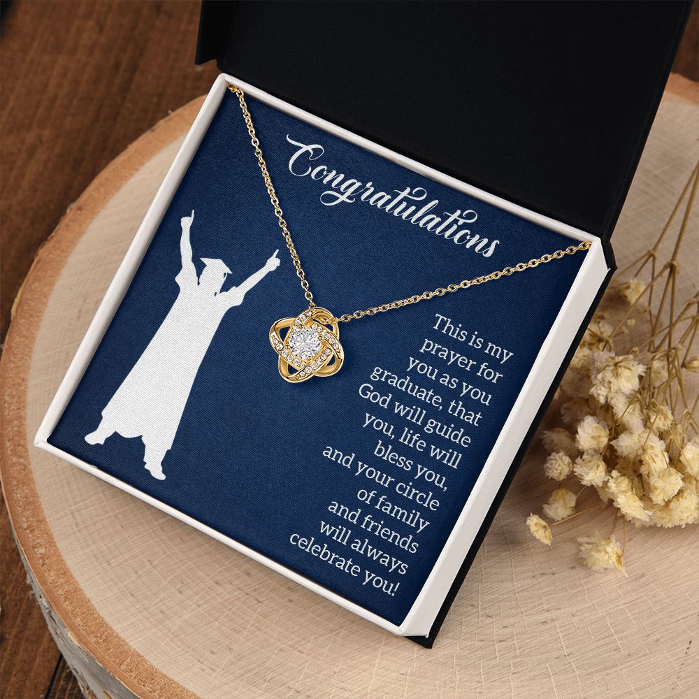 Happy Graduation | Steps to Greatness - Love Knot Necklace