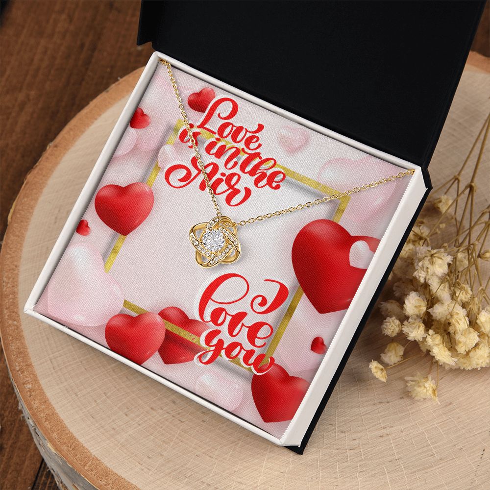 Happy Valentine's Day | I Love You to the Moon and Back - Love Knot Necklace