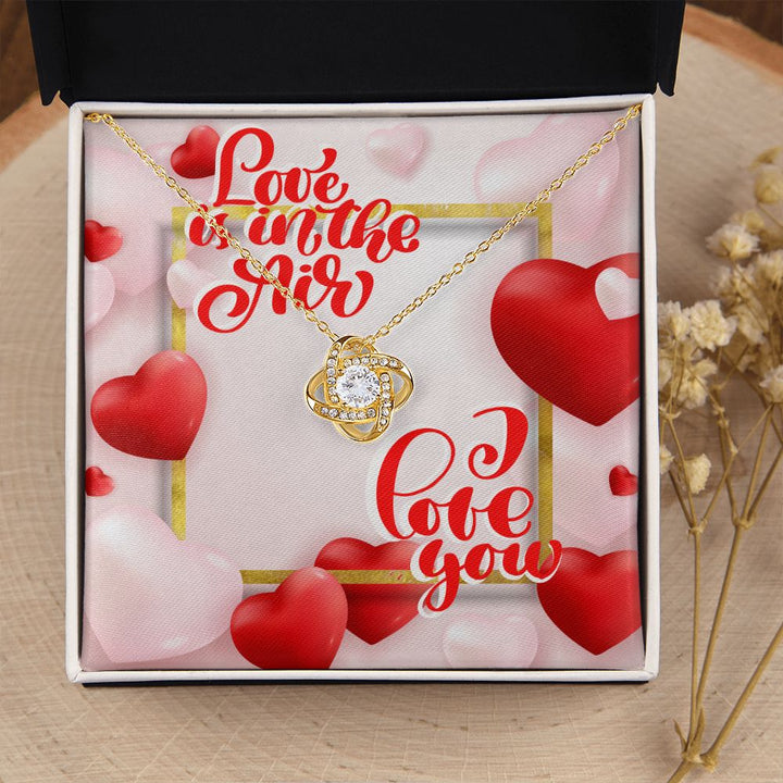 Happy Valentine's Day | I Love You to the Moon and Back - Love Knot Necklace