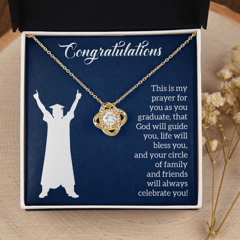 Happy Graduation | Steps to Greatness - Love Knot Necklace