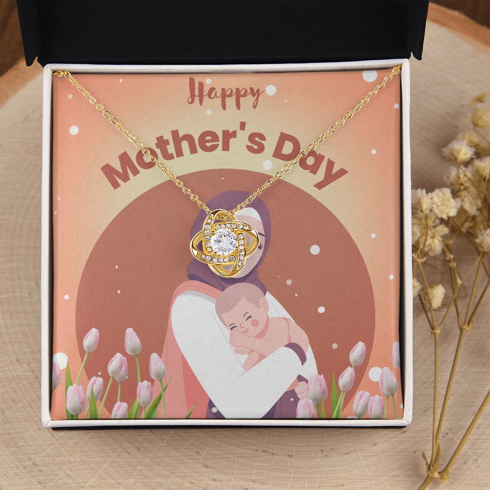 Happy Mother's Day | You're the Heart of Our Family - Love Knot Necklace