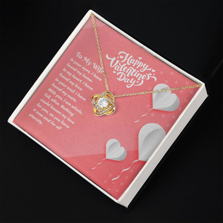 Happy Valentine's Day | Completely Alive with You - Love Knot Necklace