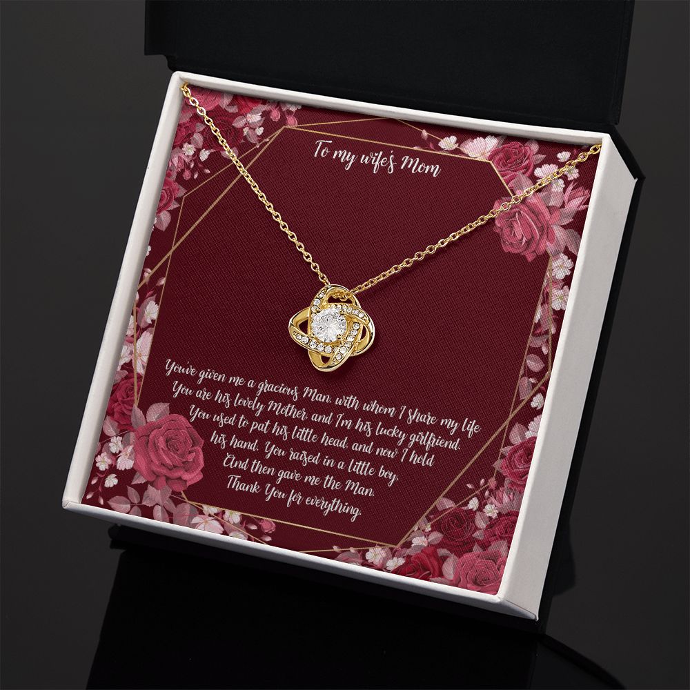 To My Mother-in-Law | Grateful for mom-in-law - Love Knot Necklace