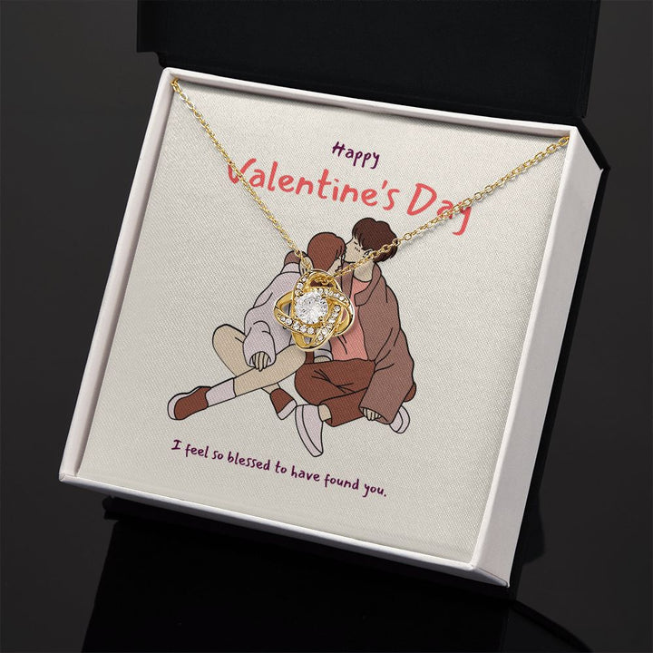 Happy Valentine's Day | I'm So in Love with You - Love Knot Necklace