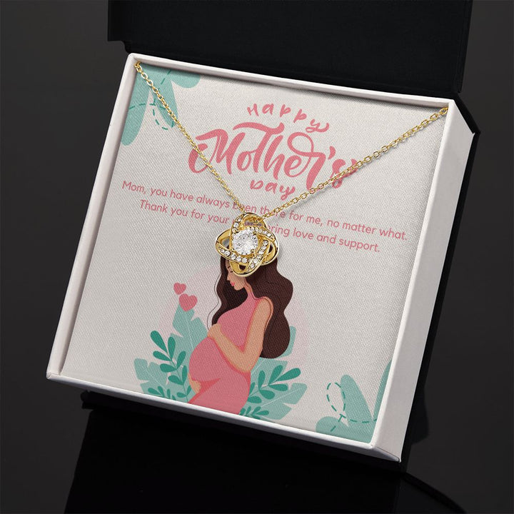 Happy Mother's Day | Thank you for your unwavering love and support - Love Knot Necklace