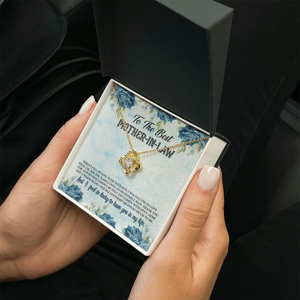 To My Mother-in-Law | To the best Mother-in-Law - Love Knot Necklace