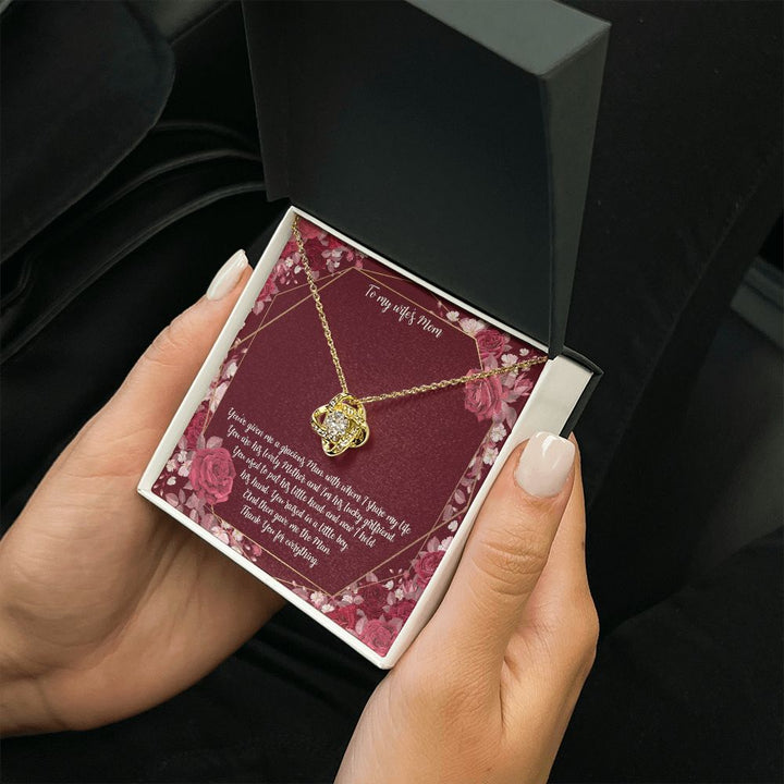 To My Mother-in-Law | Grateful for mom-in-law - Love Knot Necklace