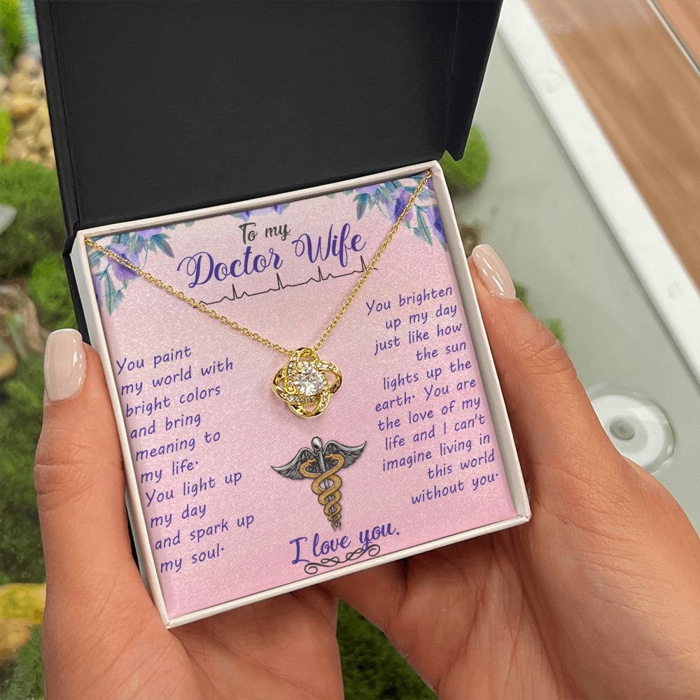 To My Wife | My Doctor Wife - Love Knot Necklace