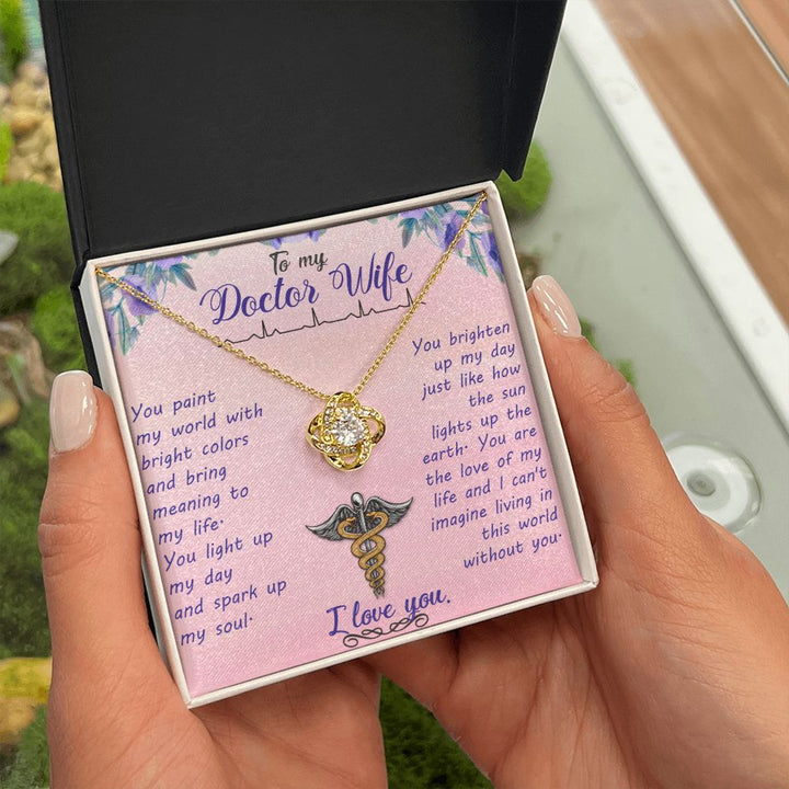 To My Wife | My Doctor Wife - Love Knot Necklace
