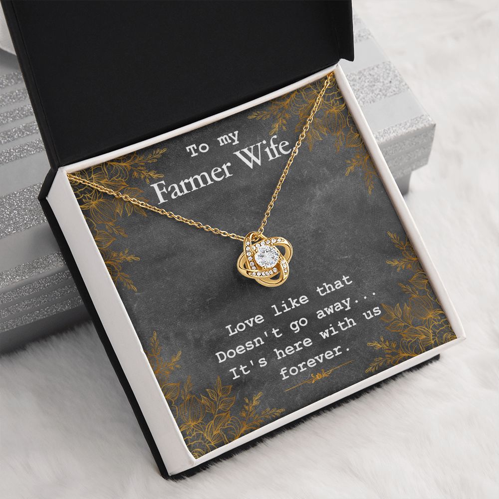 To My Wife | To My Farmer Wife - Love Knot Necklace