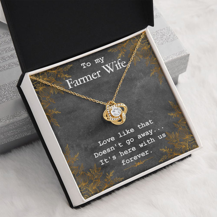 To My Wife | To My Farmer Wife - Love Knot Necklace