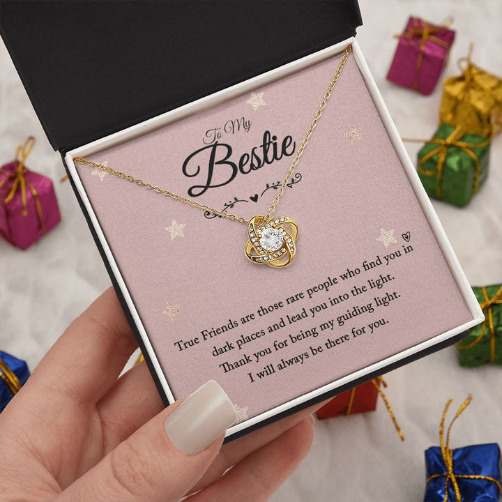 To My Bestie | I will always be there for you - Love Knot Necklace