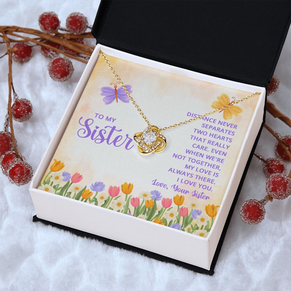 To My Sister | Thank you for being my role model - Love Knot Necklace