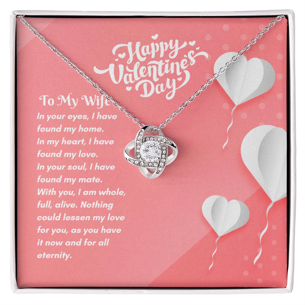 Happy Valentine's Day | Completely Alive with You - Love Knot Necklace