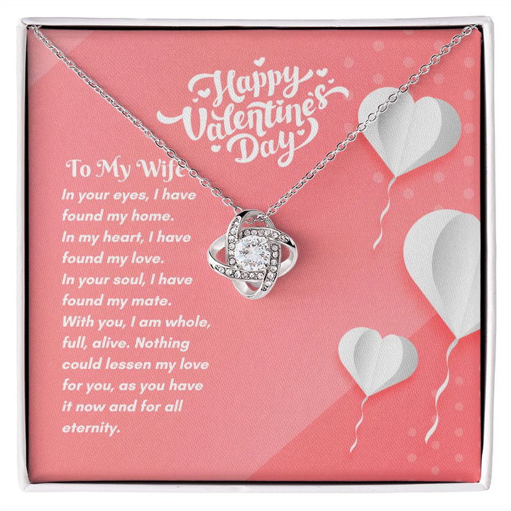 Happy Valentine's Day | Completely Alive with You - Love Knot Necklace