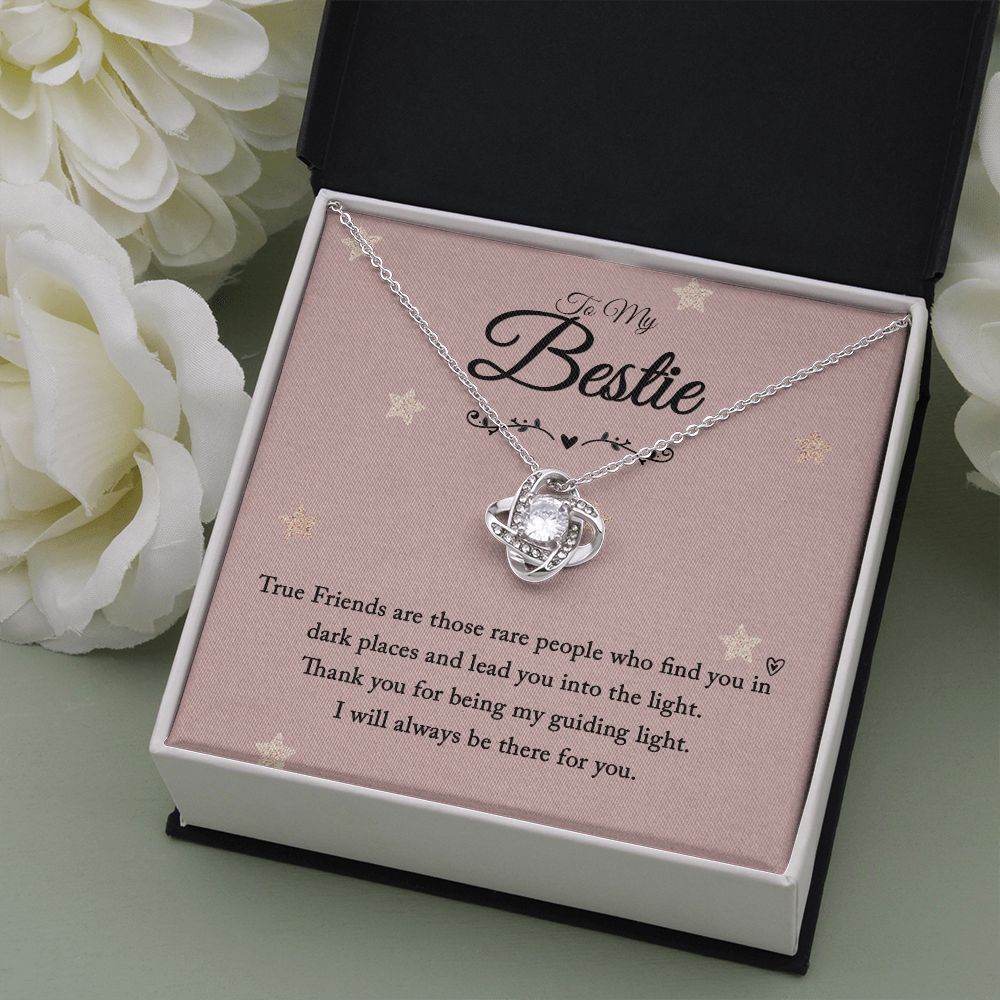 To My Bestie | I will always be there for you - Love Knot Necklace