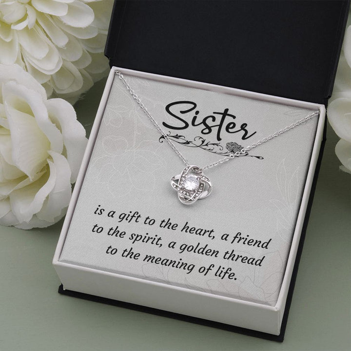 To My Sister | For my constant support system - Love Knot Necklace