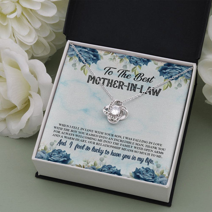 To My Mother-In-Law | A Blessing in Our Lives - Love Knot Necklace