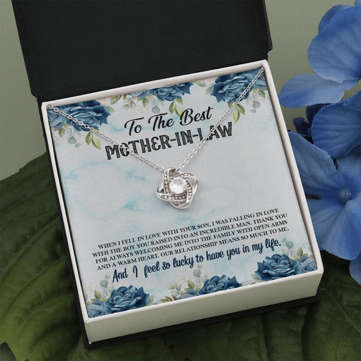 To My Mother-in-Law | To the best Mother-in-Law - Love Knot Necklace