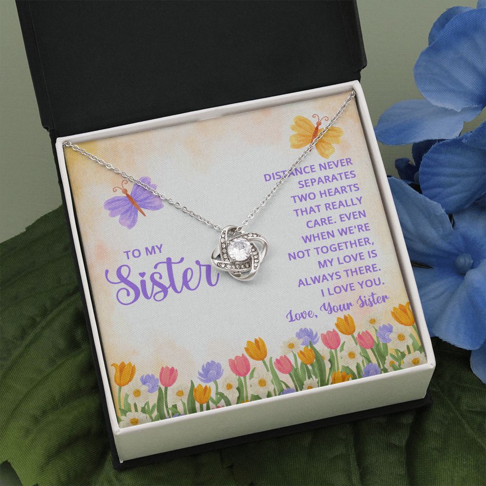 To My Sister | Thank you for being my role model - Love Knot Necklace