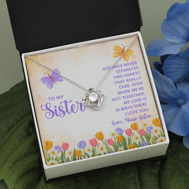 To My Sister | Thank you for being my role model - Love Knot Necklace