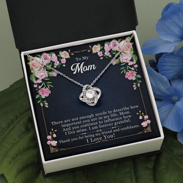 To My Mom | With Love and Appreciation, Mom - Love Knot Necklace