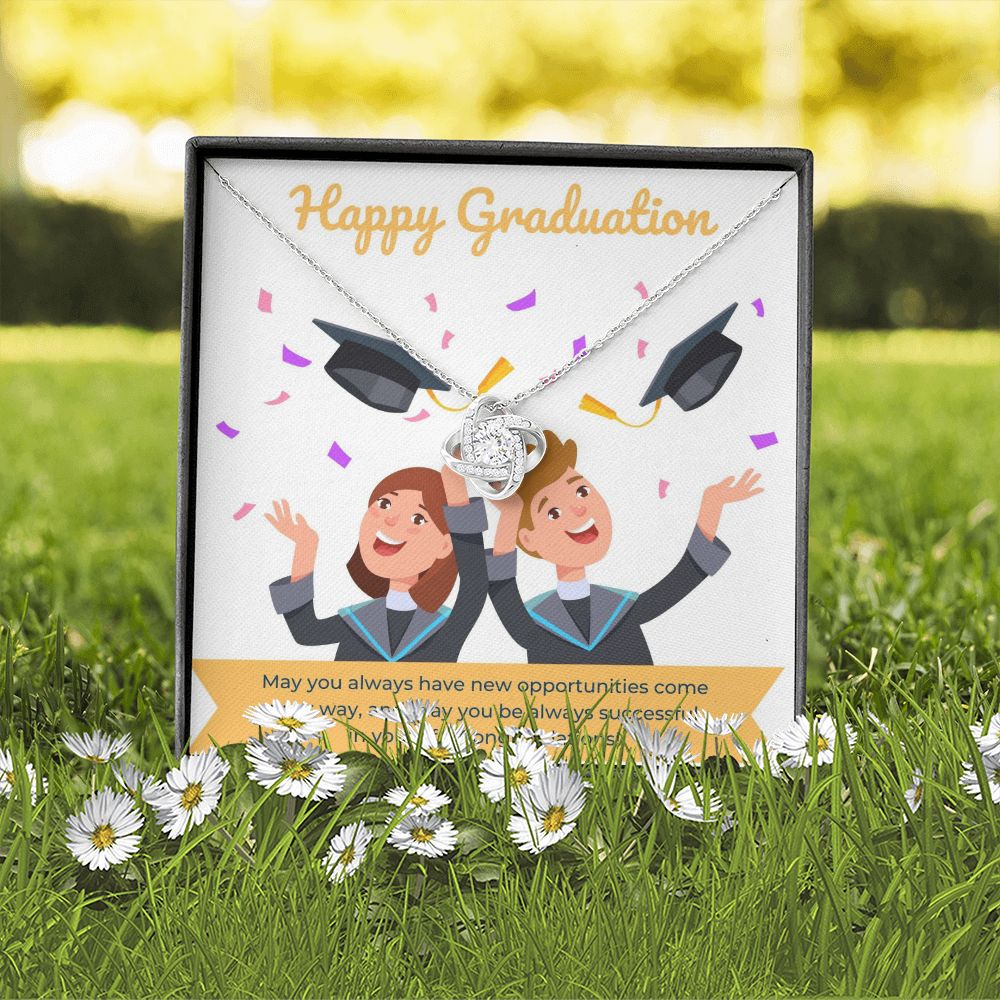 Happy Graduation | Success Is Yours - Love Knot Necklace