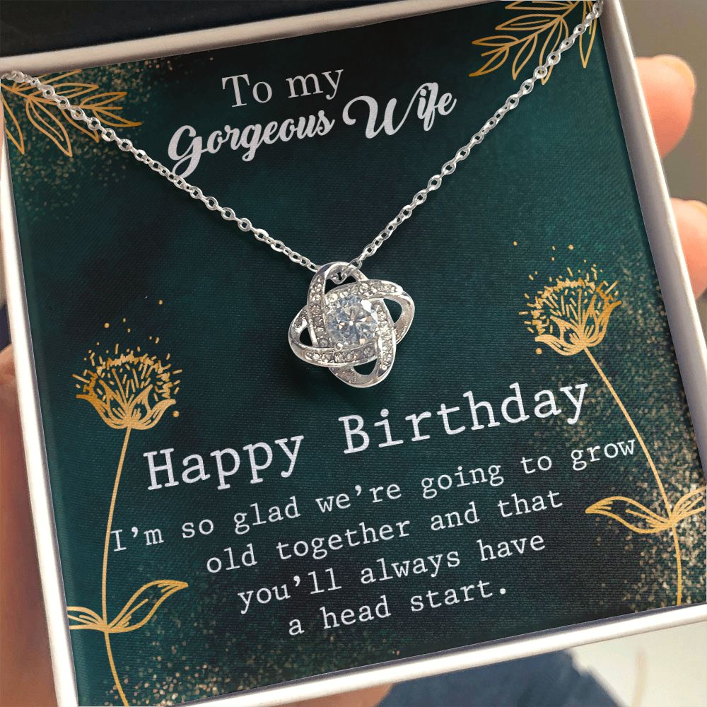 To My Wife | To My Gorgeous Wife - Love Knot Necklace