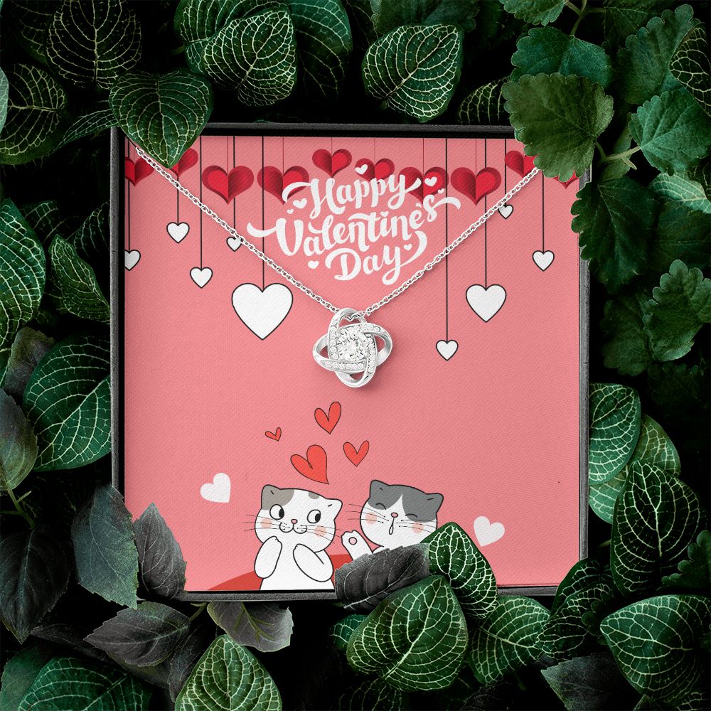 Happy Valentine's Day | With You, Life is Beautiful- Love Knot Necklace