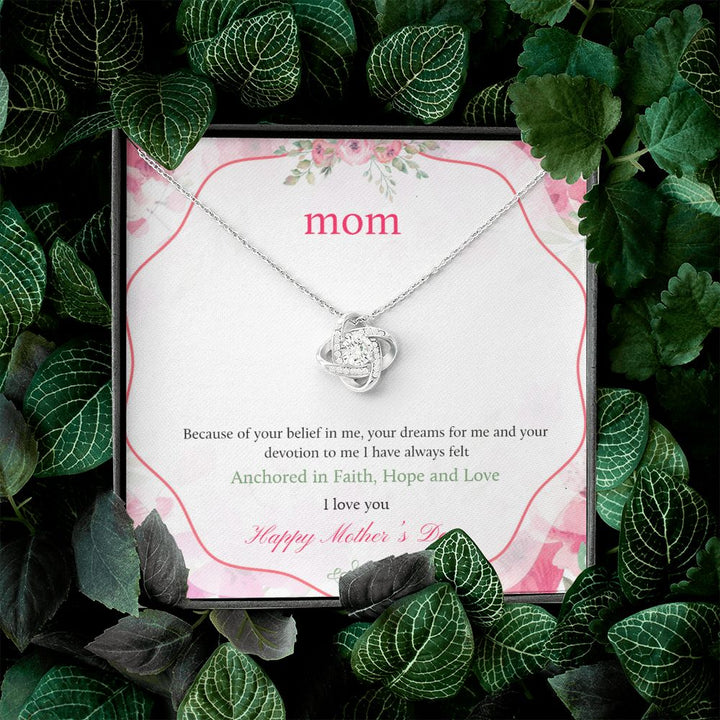 Happy Mother's Day | Anchored in Faith, Hope and Love - Love Knot Necklace