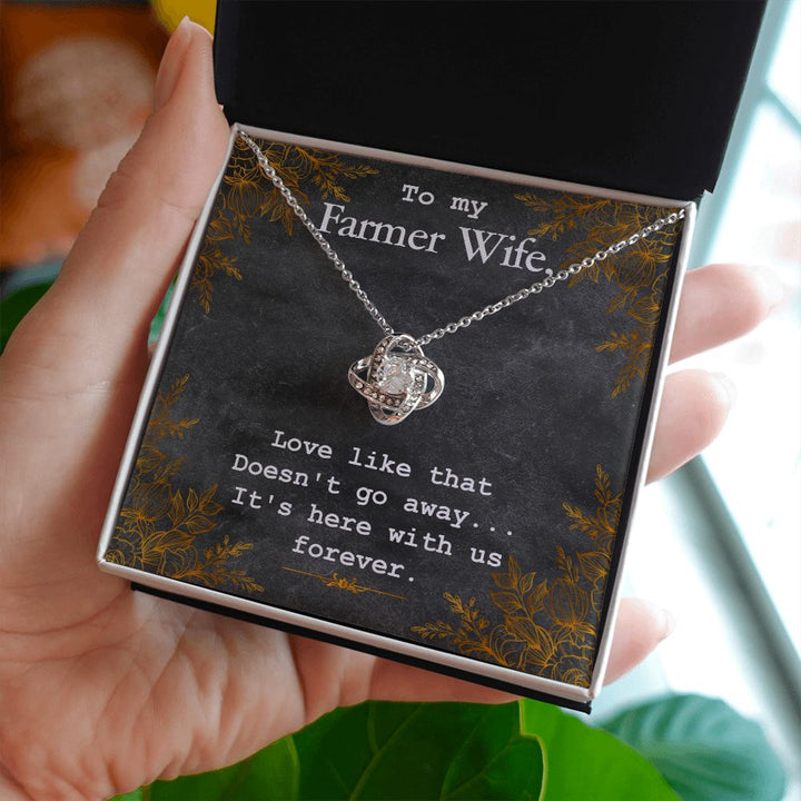 To My Wife | To My Farmer Wife - Love Knot Necklace