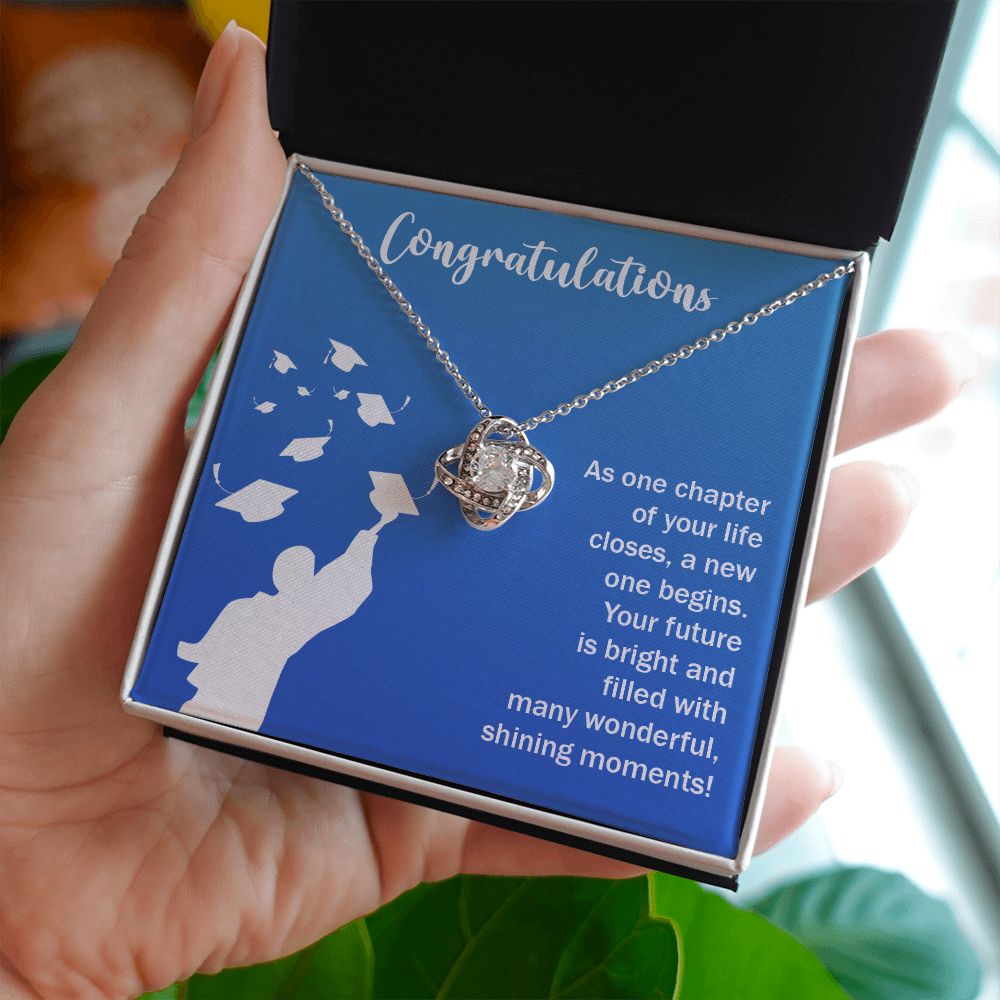 Happy Graduation | Here's to a Future Full of Possibilities, Grad! - Love Knot Necklace