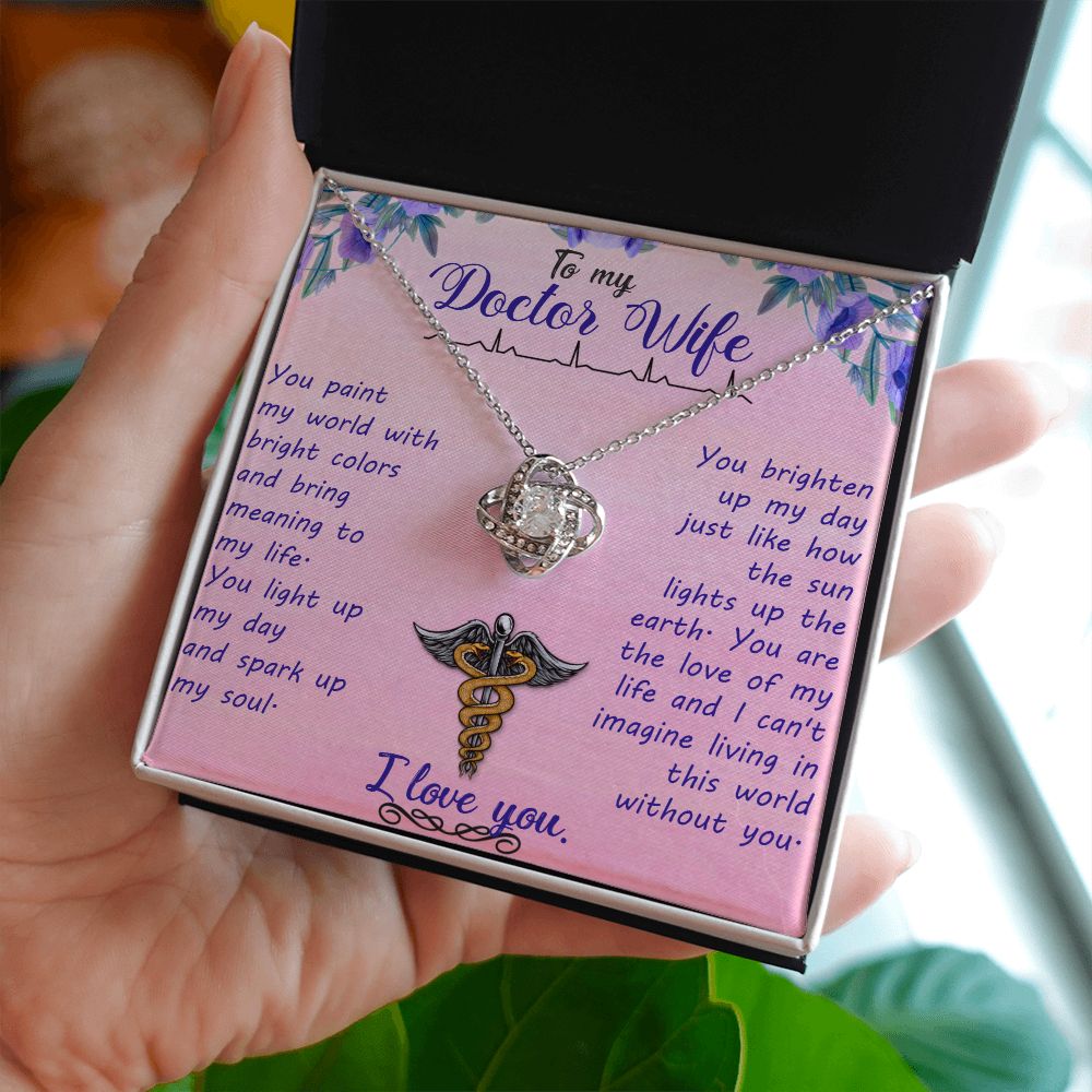 To My Wife | My Doctor Wife - Love Knot Necklace