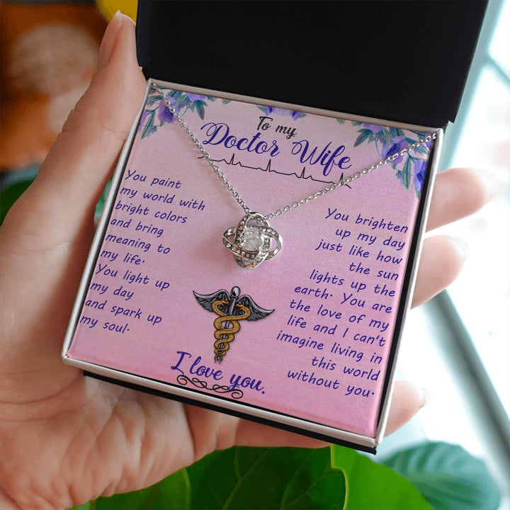 To My Wife | My Doctor Wife - Love Knot Necklace