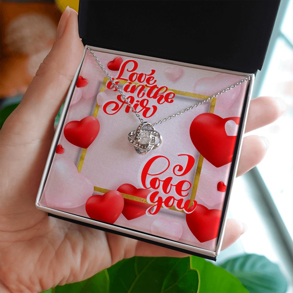 Happy Valentine's Day | I Love You to the Moon and Back - Love Knot Necklace