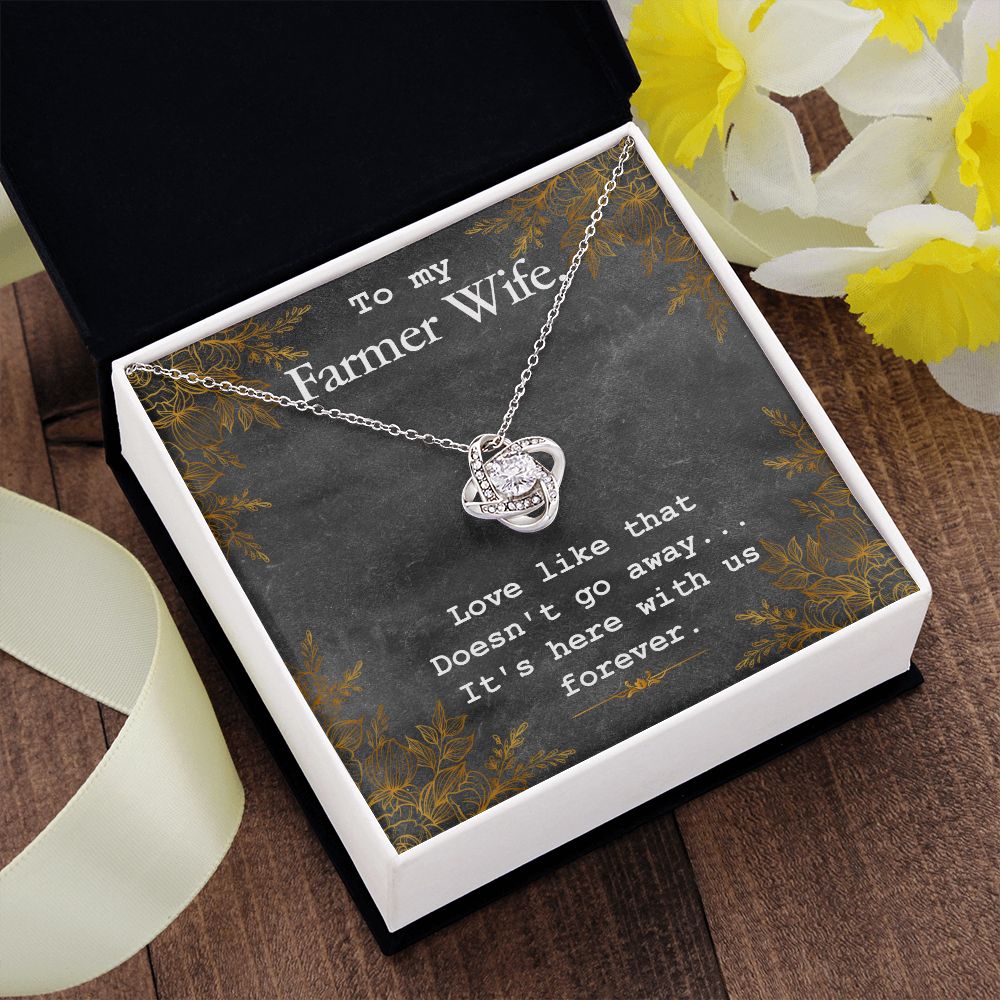 To My Wife | To My Farmer Wife - Love Knot Necklace