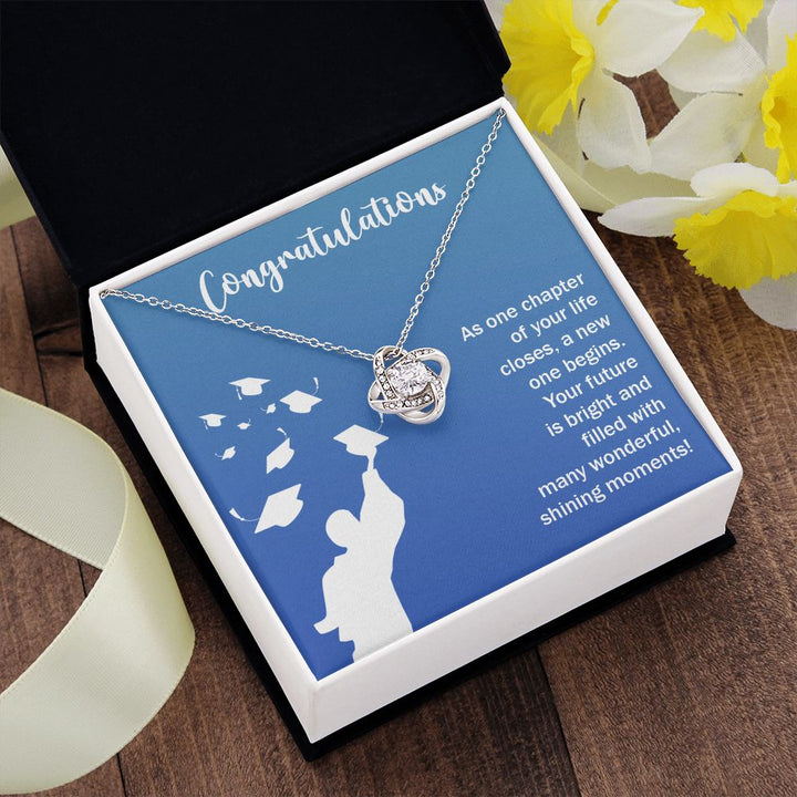 Happy Graduation | Here's to a Future Full of Possibilities, Grad! - Love Knot Necklace