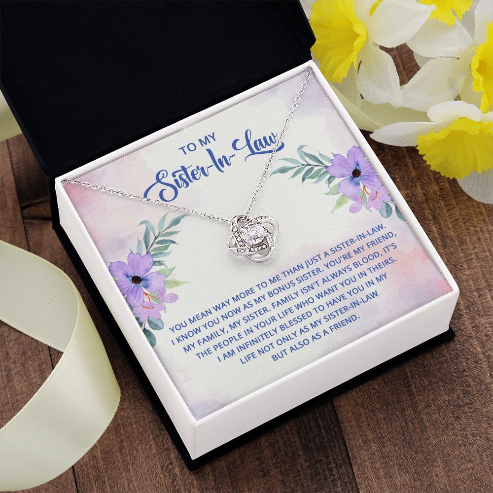 To My Sister-In-Law | Embracing a Bonus Sister's Love - Love Knot Necklace