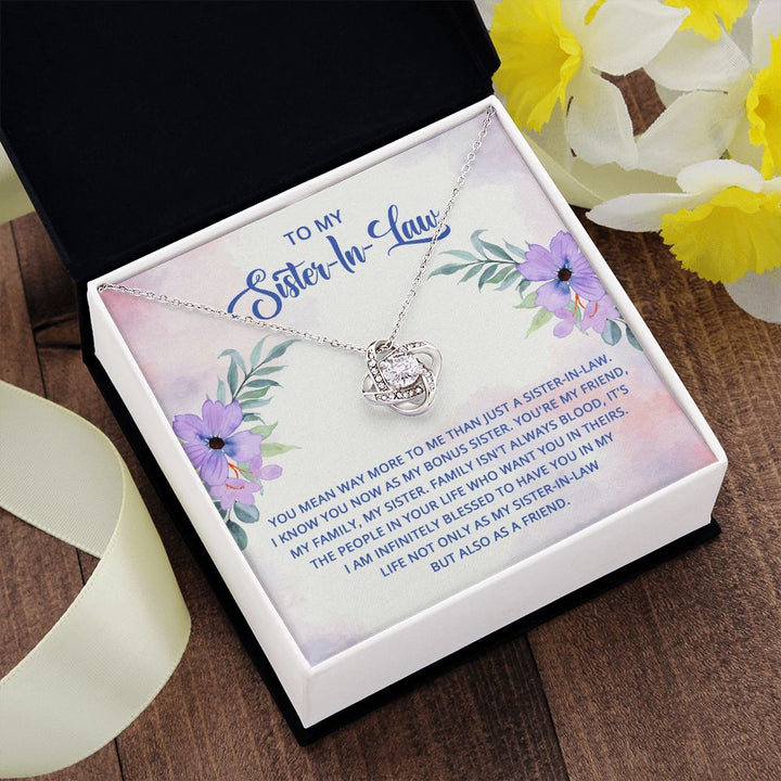 To My Sister-In-Law | Embracing a Bonus Sister's Love - Love Knot Necklace