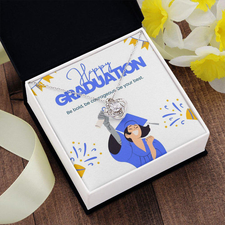 Happy Graduation | Hats off to your academic achievement! - Love Knot Necklace.