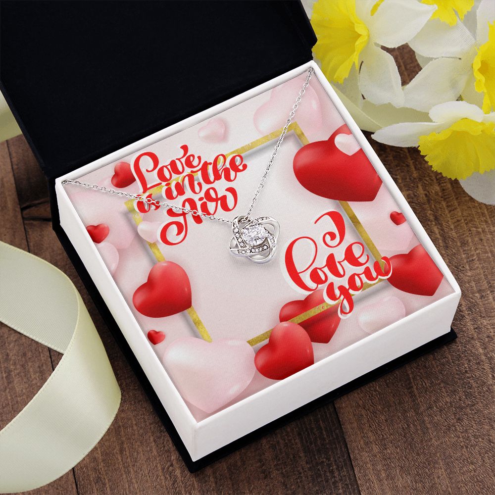 Happy Valentine's Day | I Love You to the Moon and Back - Love Knot Necklace