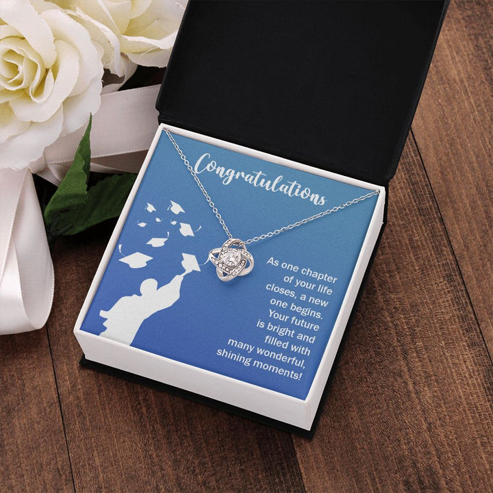Happy Graduation | Here's to a Future Full of Possibilities, Grad! - Love Knot Necklace