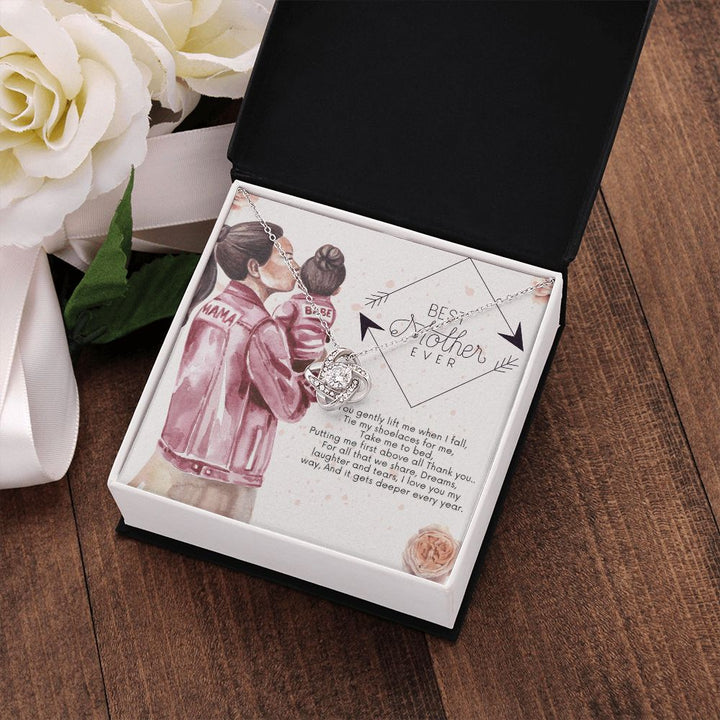 Happy Mother's Day | Thank you for putting me first above all - Love Knot Necklace