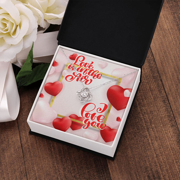 Happy Valentine's Day | I Love You to the Moon and Back - Love Knot Necklace