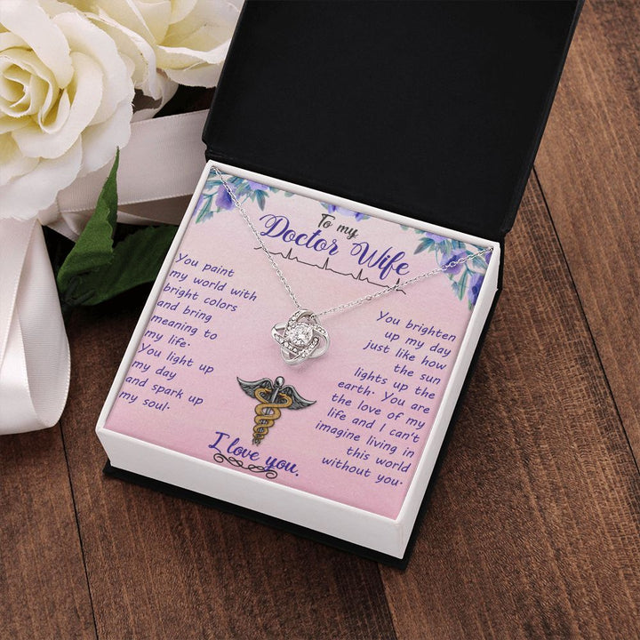 To My Wife | My Doctor Wife - Love Knot Necklace