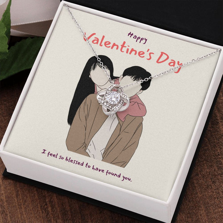 Happy Valentine's Day | Feel so Blessed - Love Knot Necklace