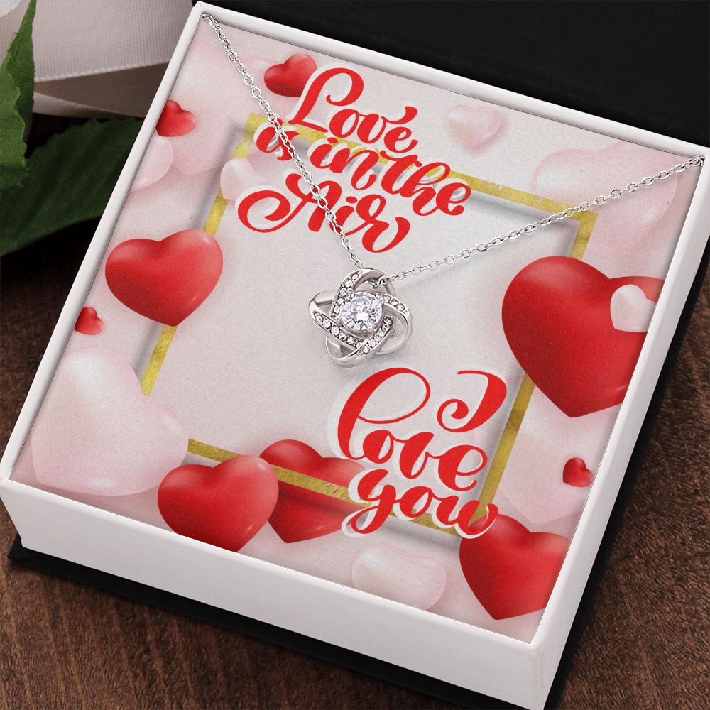 Happy Valentine's Day | I Love You to the Moon and Back - Love Knot Necklace